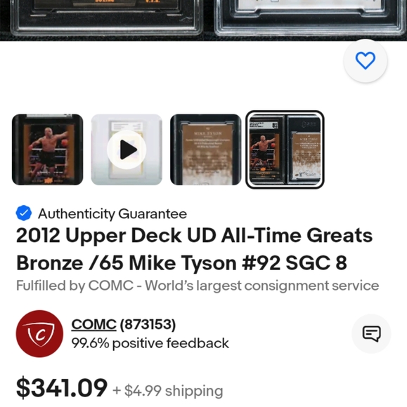 🥊🏆Mike Tyson "Copper Spectrum - 16/65 Insert" Card🏆🥊 - Picture 4 of 6